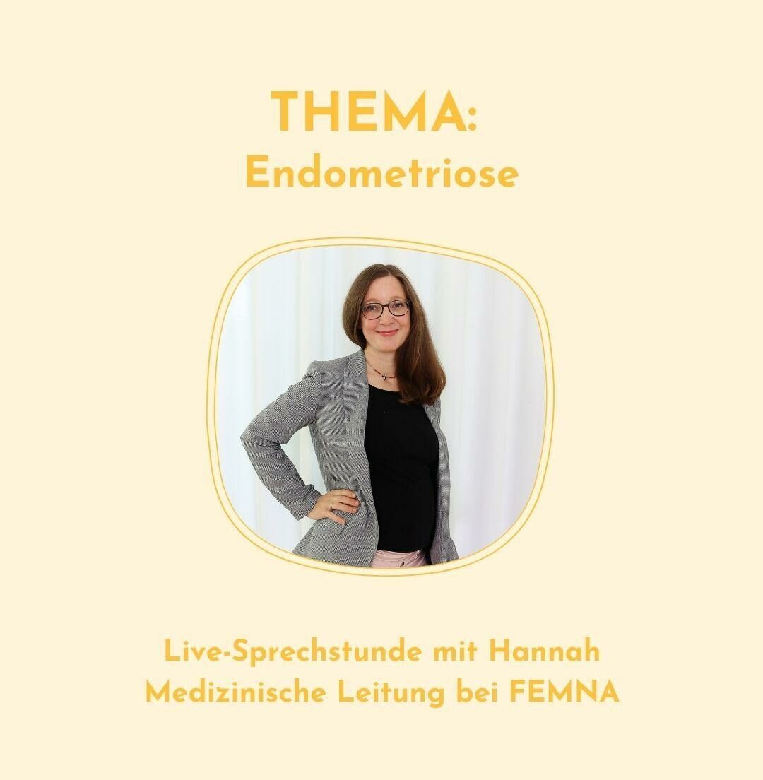 Live-Sprechstunde zu Endometriose mit Hannah Pehlgrimm