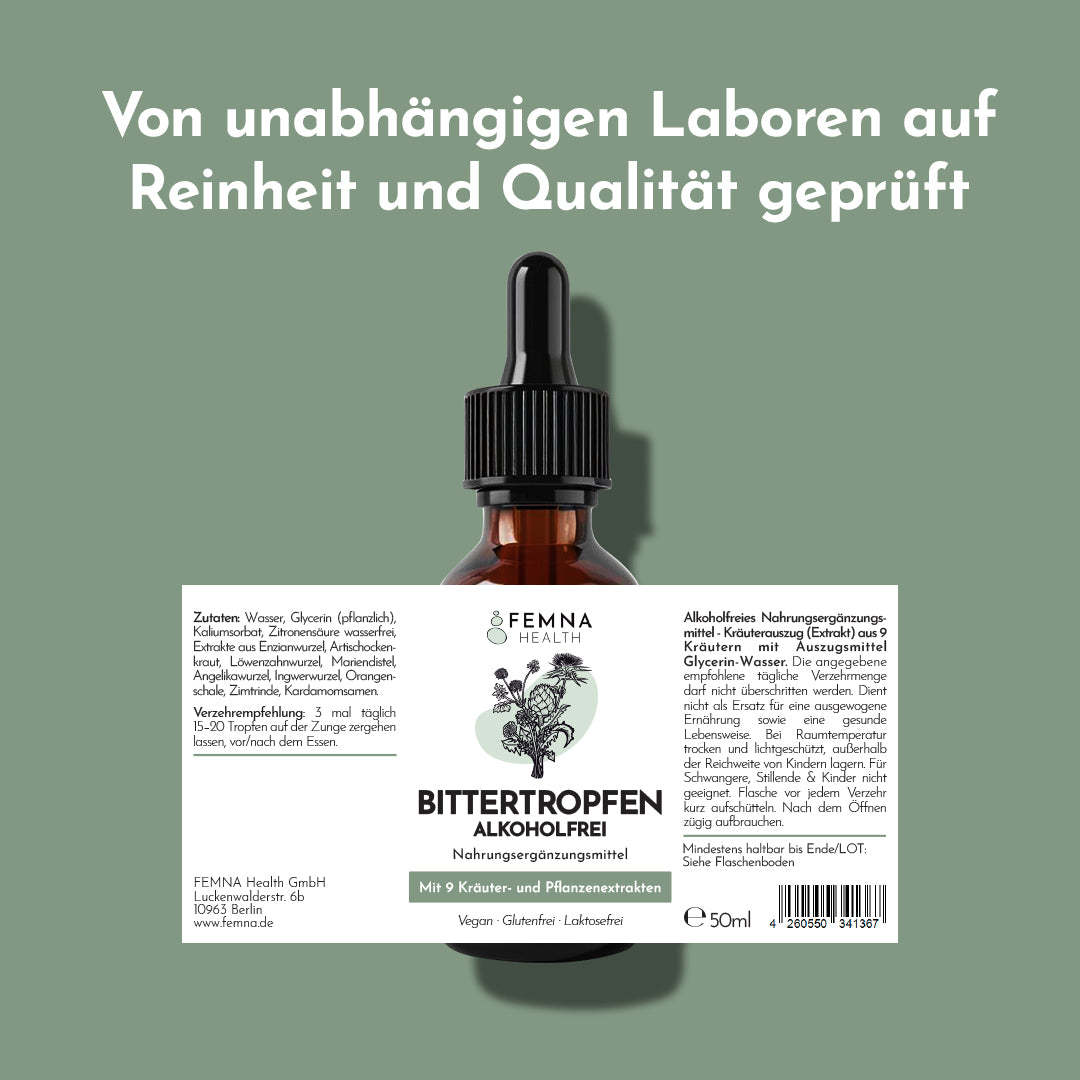 Label Bittertropfen